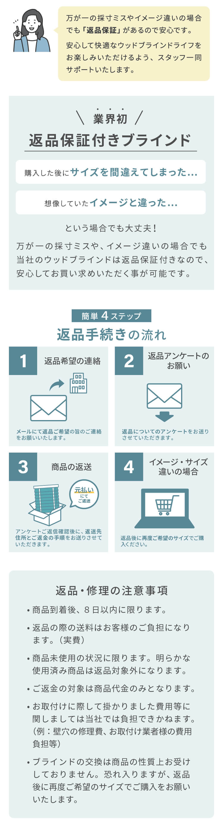 返品保証