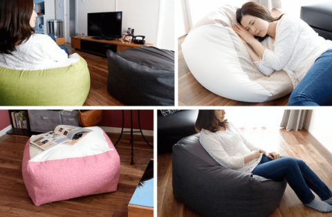 Beaded cushion