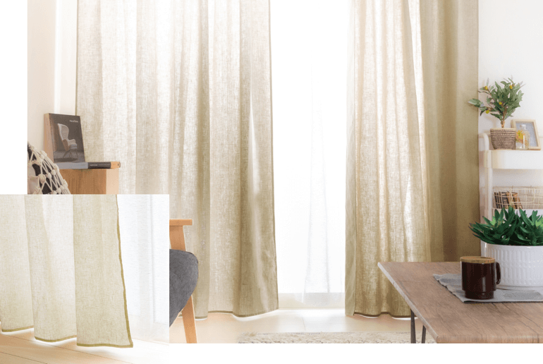 linen curtains